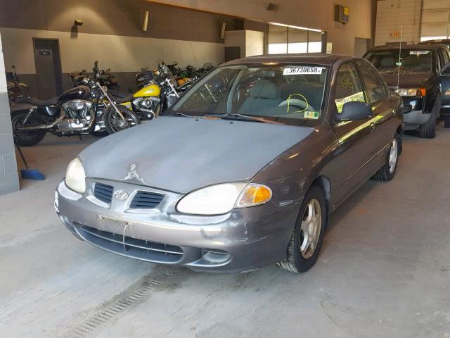 KMHJF25F3XU832796 - 1999 HYUNDAI ELANTRA BA GRAY photo 2