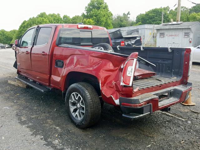 1GTG6CEN9H1247588 - 2017 GMC CANYON SLE MAROON photo 3