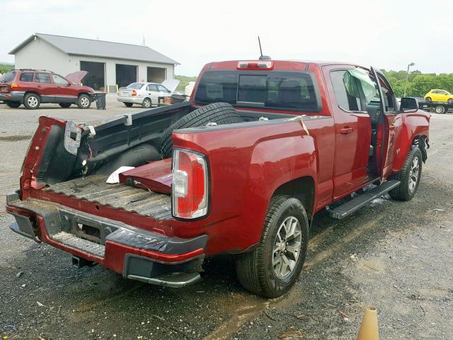 1GTG6CEN9H1247588 - 2017 GMC CANYON SLE MAROON photo 4