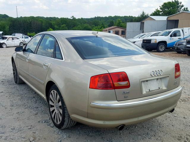 WAULL44E36N005624 - 2006 AUDI A8 4.2 QUA GOLD photo 3