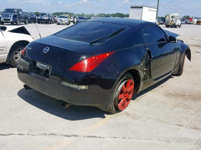 JN1AZ34E34T052117 - 2004 NISSAN 350Z COUPE BLACK photo 4