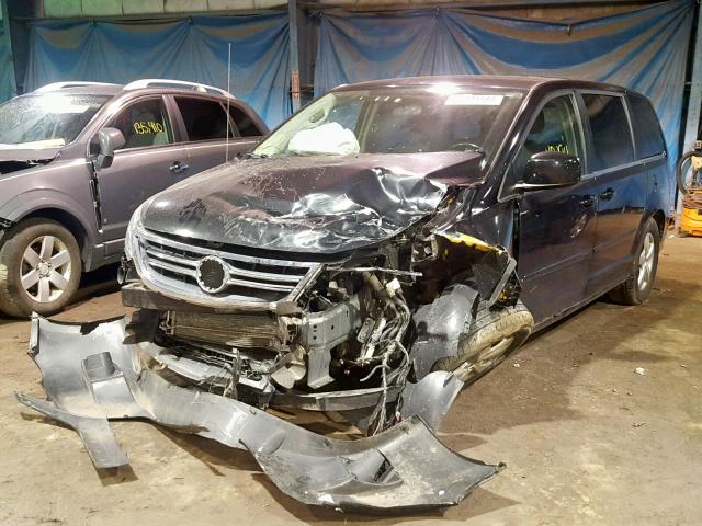 2V8HW34139R541654 - 2009 VOLKSWAGEN ROUTAN SE BLACK photo 2