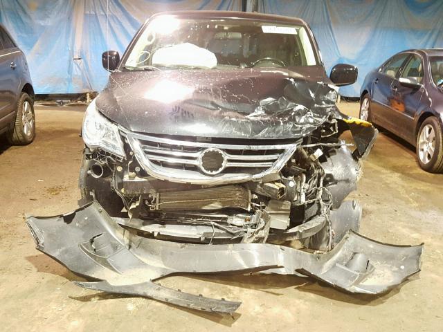 2V8HW34139R541654 - 2009 VOLKSWAGEN ROUTAN SE BLACK photo 9