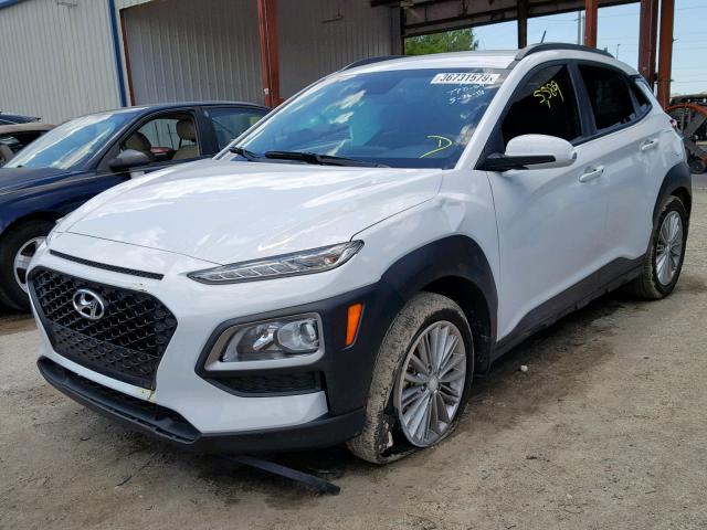 KM8K22AA2KU193555 - 2019 HYUNDAI KONA SEL WHITE photo 2