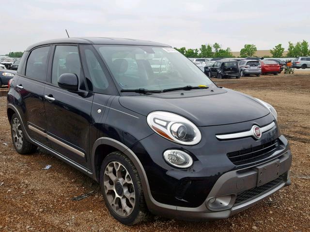 ZFBCFADH4EZ011249 - 2014 FIAT 500L TREKK BLACK photo 1