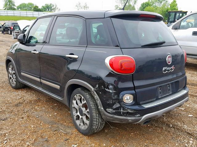 ZFBCFADH4EZ011249 - 2014 FIAT 500L TREKK BLACK photo 3