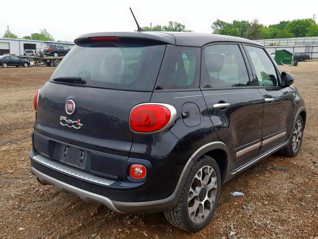 ZFBCFADH4EZ011249 - 2014 FIAT 500L TREKK BLACK photo 4