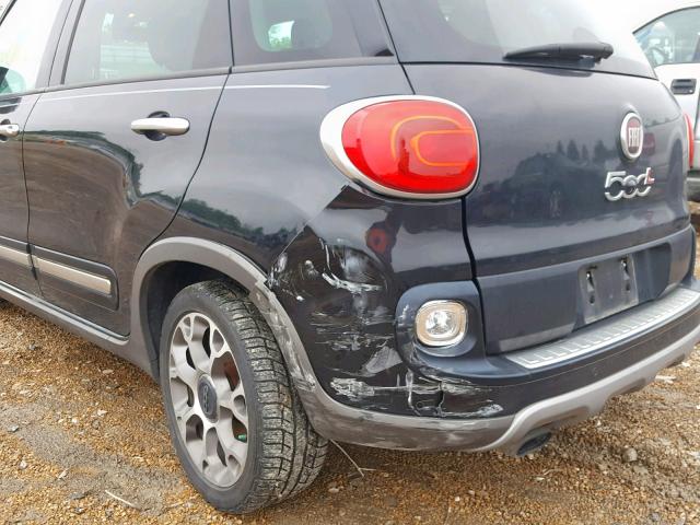 ZFBCFADH4EZ011249 - 2014 FIAT 500L TREKK BLACK photo 9