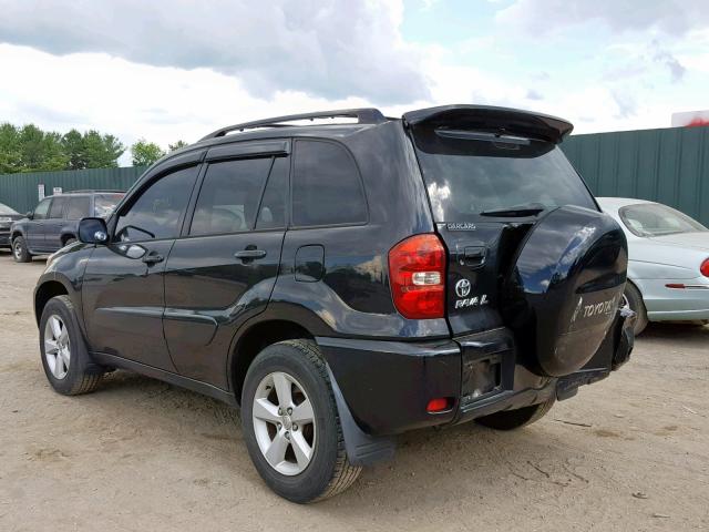 JTEHD20V456035977 - 2005 TOYOTA RAV4 BLACK photo 3