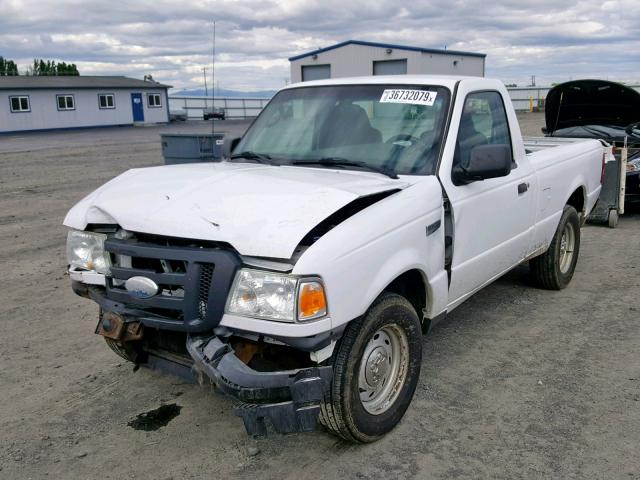 1FTYR10D56PA30144 - 2006 FORD RANGER WHITE photo 2