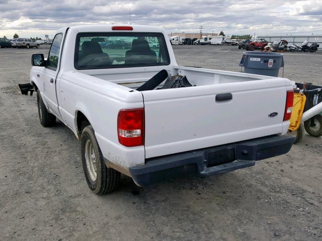 1FTYR10D56PA30144 - 2006 FORD RANGER WHITE photo 3