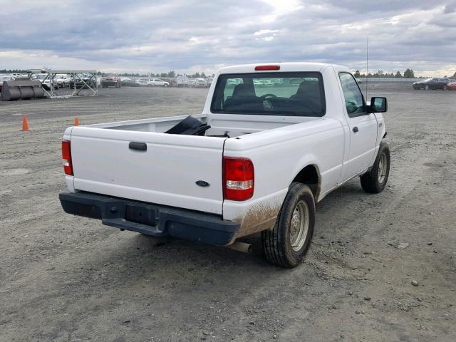 1FTYR10D56PA30144 - 2006 FORD RANGER WHITE photo 4