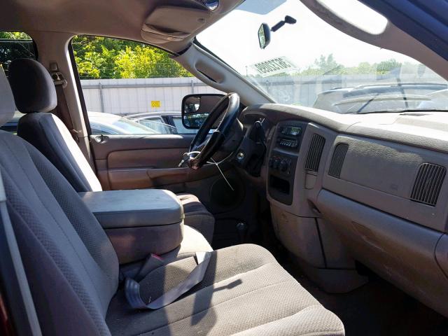 3D7KU28D53G800802 - 2003 DODGE RAM 2500 S ბურგუნდია ფოტო 5