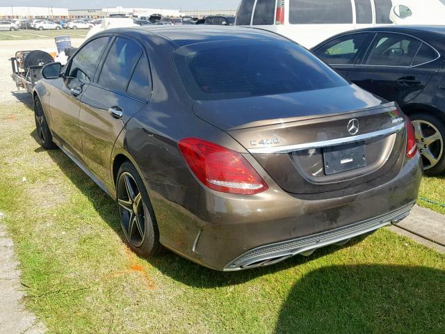 55SWF6EB8GU105840 - 2016 MERCEDES-BENZ C 450 4MAT BROWN photo 3