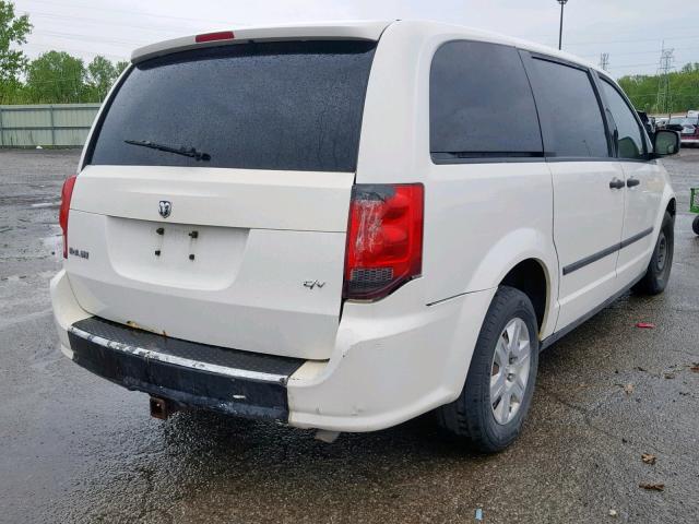 2C4RDGAG4CR148503 - 2012 DODGE RAM VAN WHITE photo 4