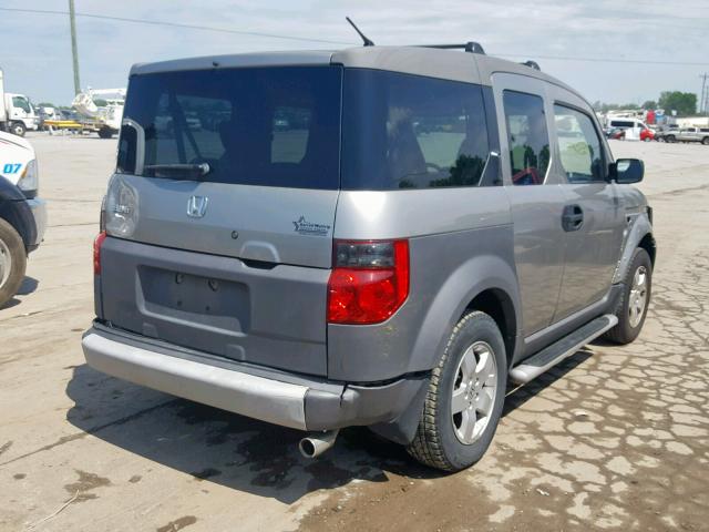 5J6YH18564L007292 - 2004 HONDA ELEMENT EX GRAY photo 4