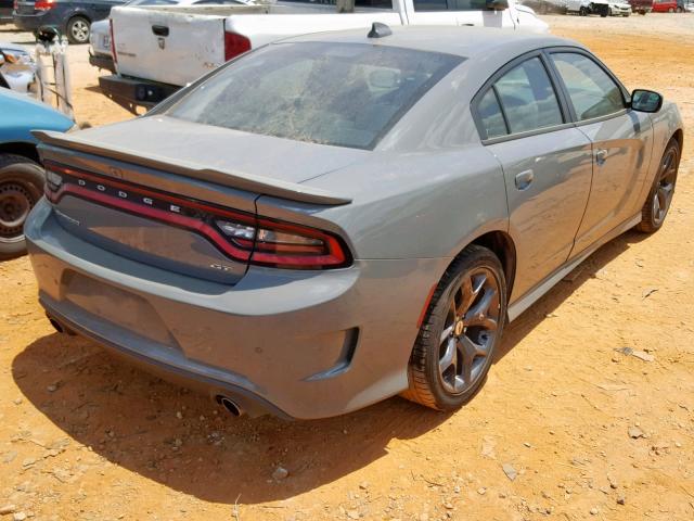 2C3CDXHG2KH513684 - 2019 DODGE CHARGER GT GRAY photo 4