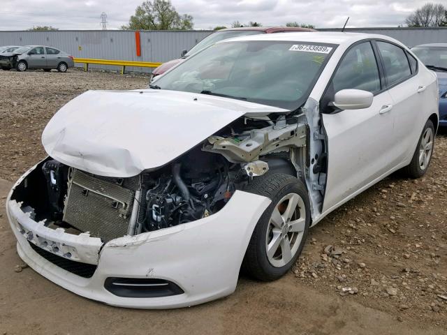 1C3CDFBB8FD309210 - 2015 DODGE DART SXT WHITE photo 2