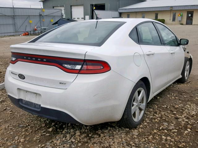 1C3CDFBB8FD309210 - 2015 DODGE DART SXT WHITE photo 4