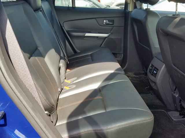 2FMDK4JC9EBB83931 - 2014 FORD EDGE SEL BLUE photo 6