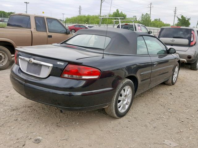 1C3EL75R95N663157 - 2005 CHRYSLER SEBRING GT BLACK photo 4