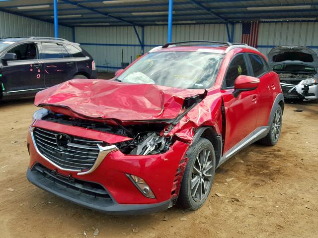 JM1DKBD74G0104645 - 2016 MAZDA CX-3 GRAND RED photo 2