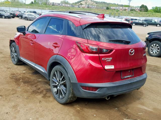 JM1DKBD74G0104645 - 2016 MAZDA CX-3 GRAND RED photo 3