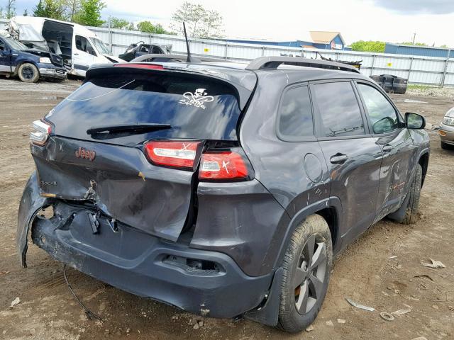 1C4PJMCS1GW277957 - 2016 JEEP CHEROKEE L GRAY photo 4