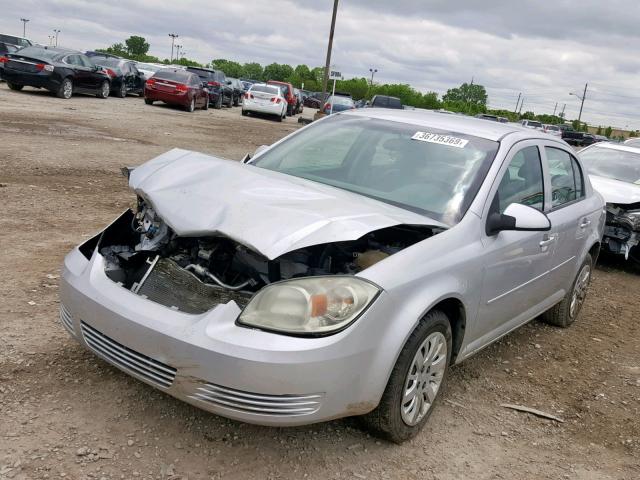 1G1AD5F50A7145338 - 2010 CHEVROLET COBALT 1LT SILVER photo 2