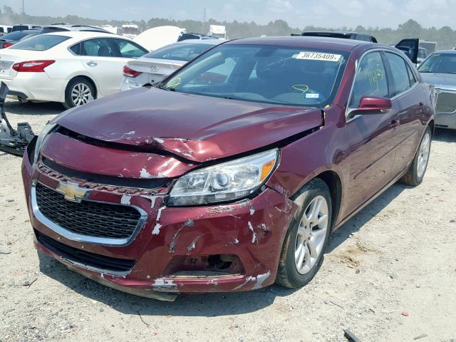 1G11C5SL9FF152292 - 2015 CHEVROLET MALIBU 1LT RED photo 2