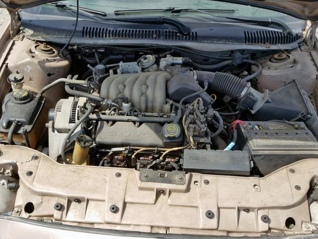 1FALP52U9VA236059 - 1997 FORD TAURUS GL BEIGE photo 7