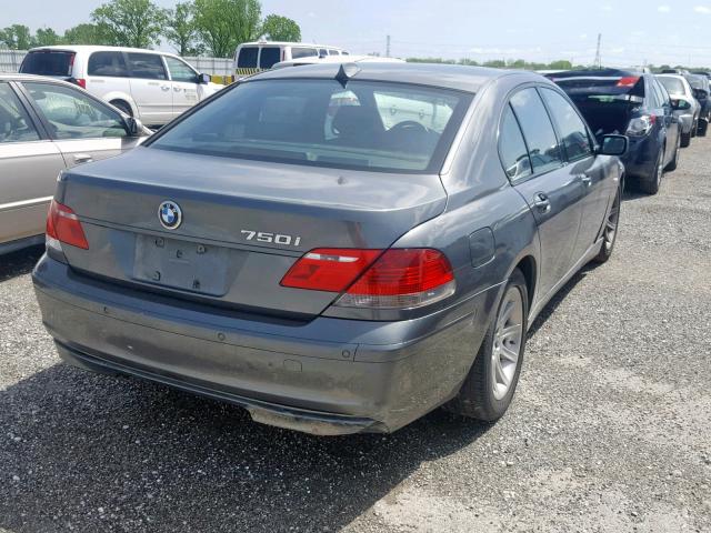 WBAHL83577DT08587 - 2007 BMW 750 GRAY photo 4