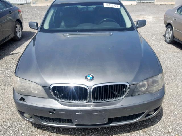 WBAHL83577DT08587 - 2007 BMW 750 GRAY photo 7