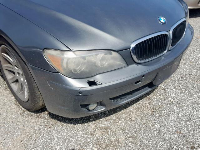 WBAHL83577DT08587 - 2007 BMW 750 GRAY photo 9