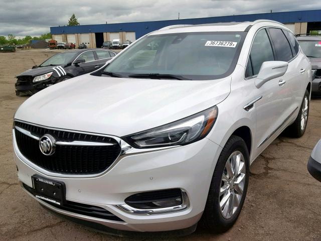 5GAEVBKW6JJ212077 - 2018 BUICK ENCLAVE PR WHITE photo 2