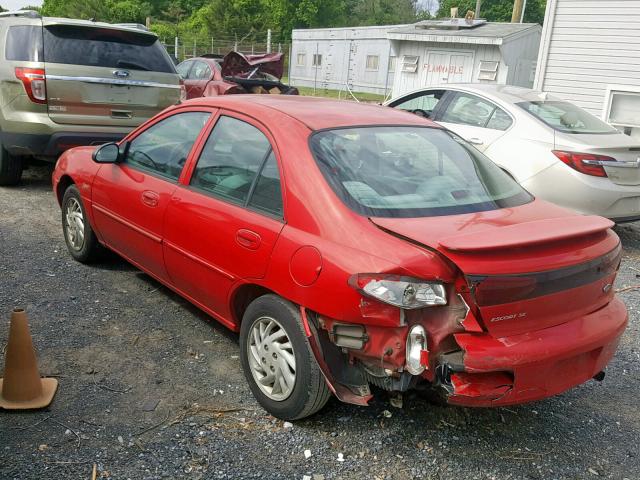 1FAFP13P5WW315313 - 1998 FORD ESCORT SE RED photo 3