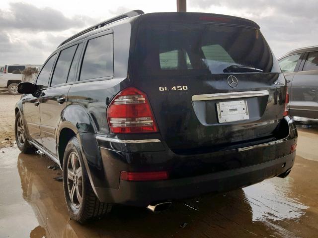 4JGBF71E37A193884 - 2007 MERCEDES-BENZ GL 450 4MA BLACK photo 3