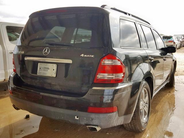 4JGBF71E37A193884 - 2007 MERCEDES-BENZ GL 450 4MA BLACK photo 4