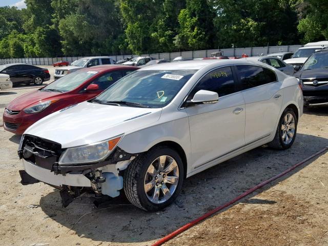 1G4GC5EG6AF299349 - 2010 BUICK LACROSSE C WHITE photo 2