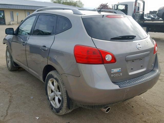 JN8AS58T89W326038 - 2009 NISSAN ROGUE S GRAY photo 3