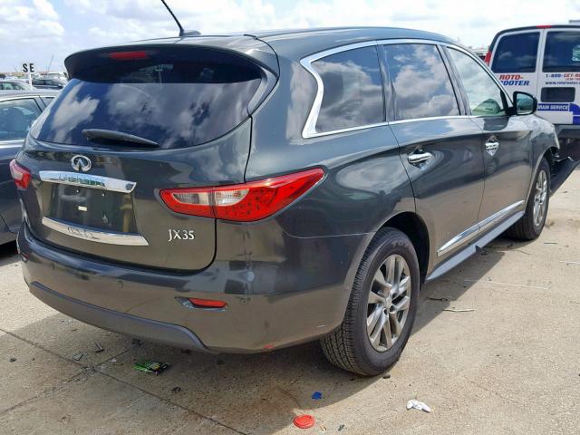 5N1AL0MN9DC305398 - 2013 INFINITI JX35 GREEN photo 4