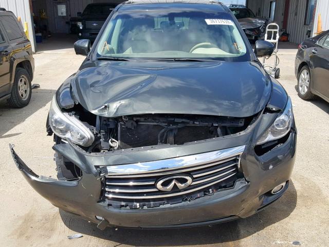 5N1AL0MN9DC305398 - 2013 INFINITI JX35 GREEN photo 9