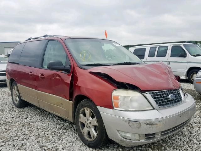 2FMDA58254BB24296 - 2004 FORD FREESTAR L RED photo 1