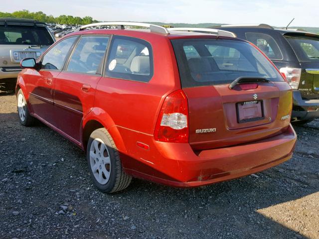 KL5JD86Z65K103311 - 2005 SUZUKI FORENZA S RED photo 3