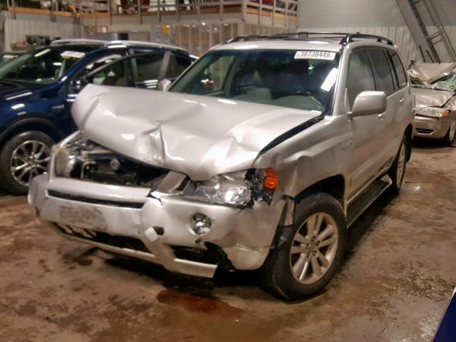 JTEEW21A370034592 - 2007 TOYOTA HIGHLANDER SILVER photo 2