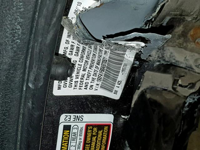 19XFA1F60AE070521 - 2010 HONDA CIVIC LX-S Boz foto 10