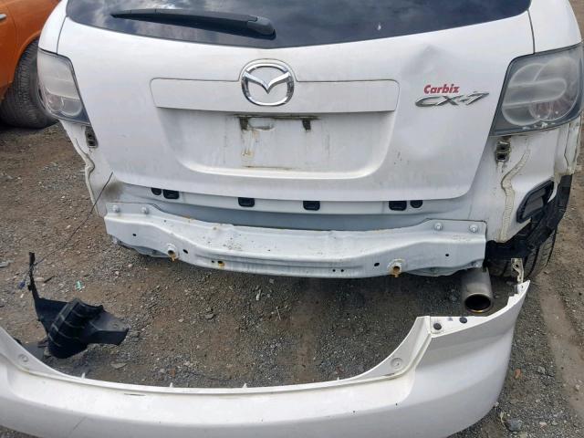 JM3ER2A57B0396553 - 2011 MAZDA CX-7 WHITE photo 9