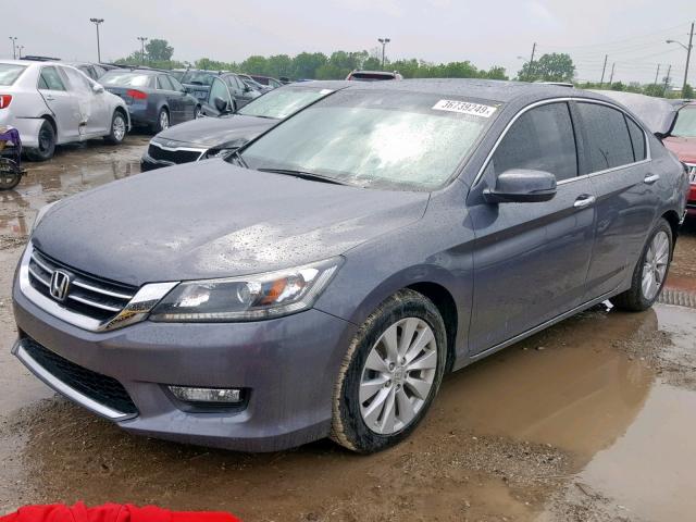 1HGCR2F89FA117382 - 2015 HONDA ACCORD EXL GRAY photo 2