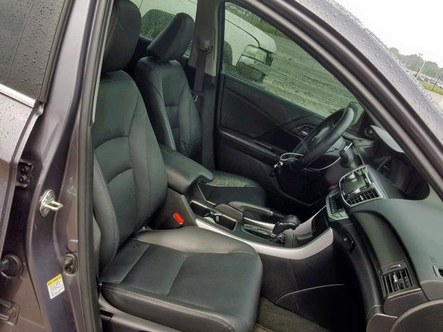 1HGCR2F89FA117382 - 2015 HONDA ACCORD EXL GRAY photo 5