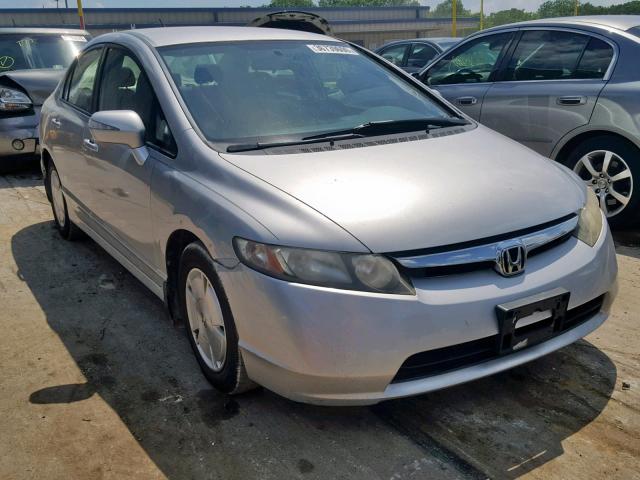 JHMFA36247S021769 - 2007 HONDA CIVIC HYBR SILVER photo 1